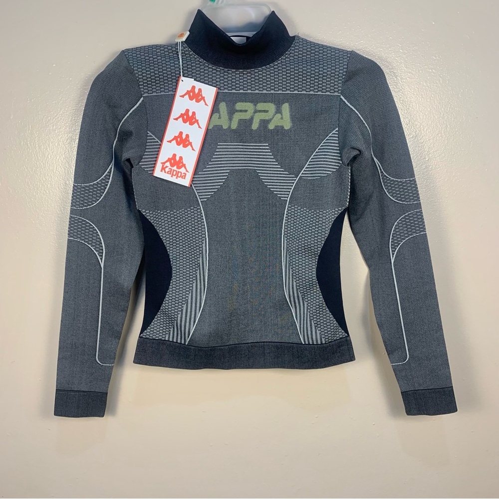 Kappa Authentic Jaworzno Long Sleeve Knit Top Smoke Gray